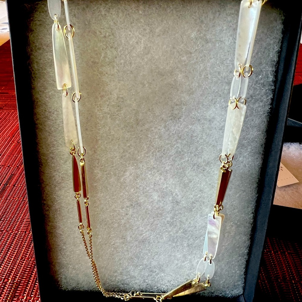 🆕 Kendra Scott Aylin Long Necklace (in Ivory)